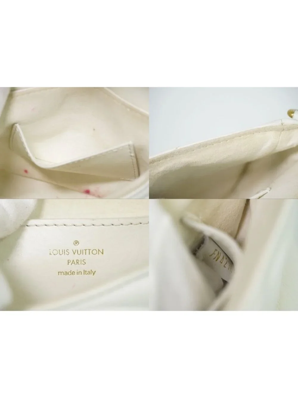 Louis Vuitton LV New Wave Multi Pochette Leather Chain Shoulder Bag White